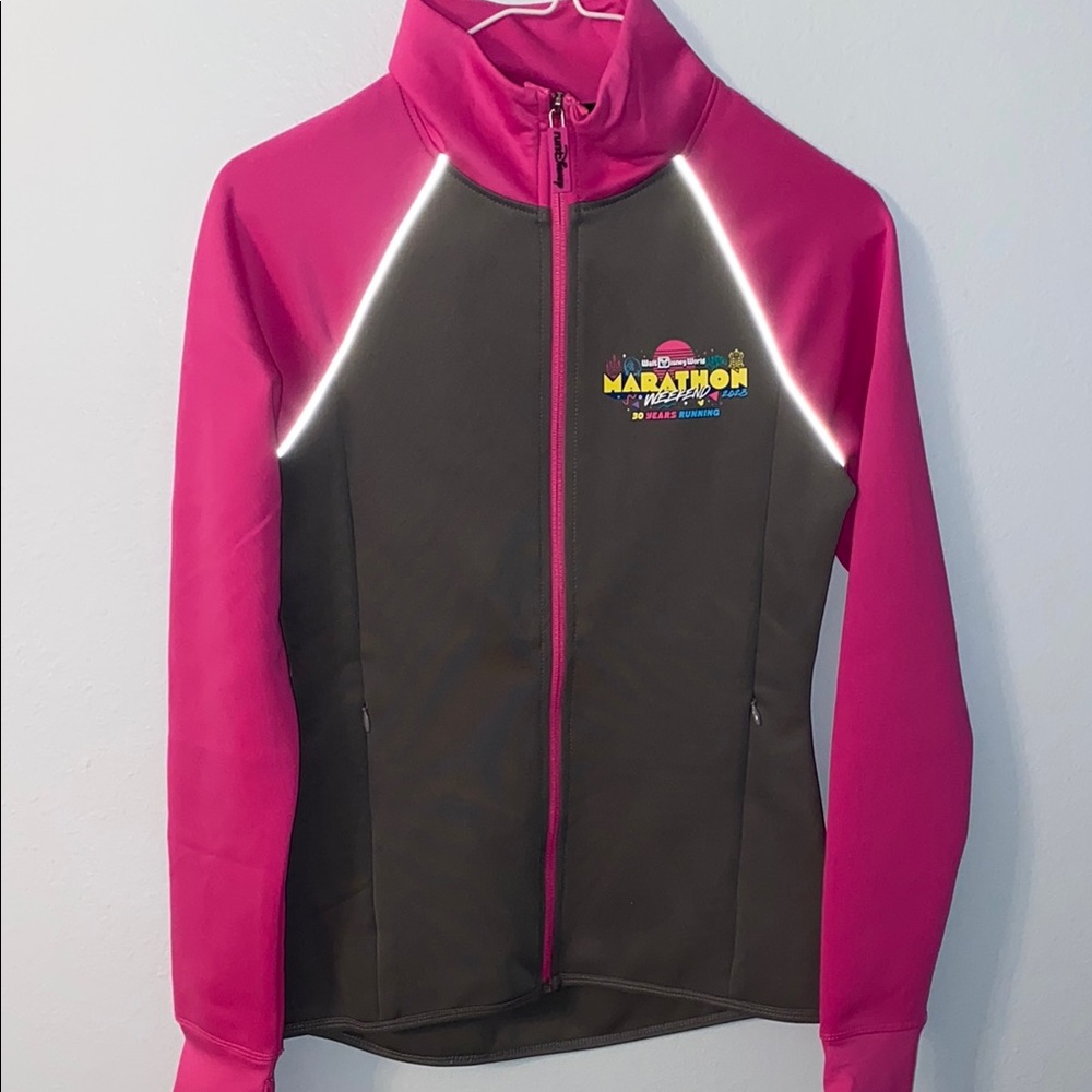Disney Pink and Dark Gray Marathon Track Jacket